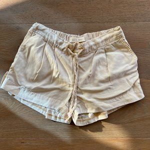 Tan cuffed shorts